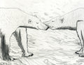 polar bears touching noses