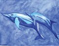 dolphins swimming
