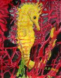 seahorse drawing