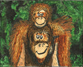 two oragnutans
